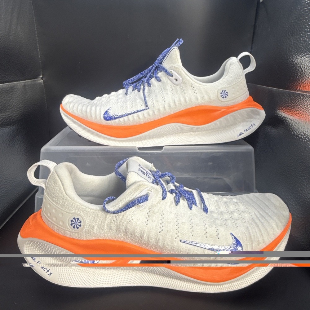 Nike Infinity Run 4 Reactx Men 10 White Orange Bowerman Prototype HJ6648-900